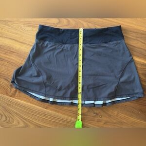 Dark Black Patterned Skort - Lululemon Circuit Breaker